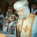 Abba Seraphim with Pope Shenouda Abba Seraphim with Pope Shenouda
