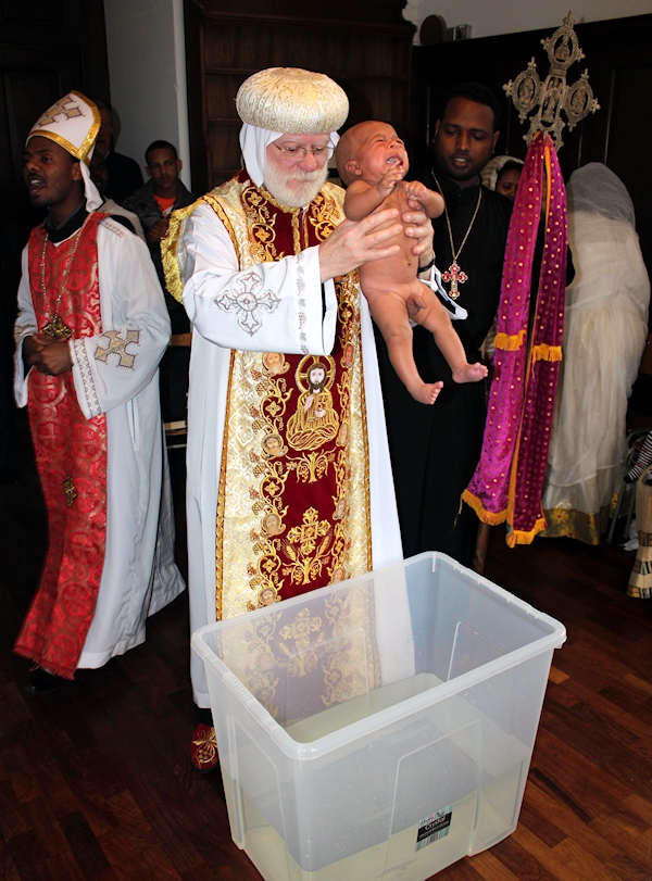 London Mission opens with a baptism