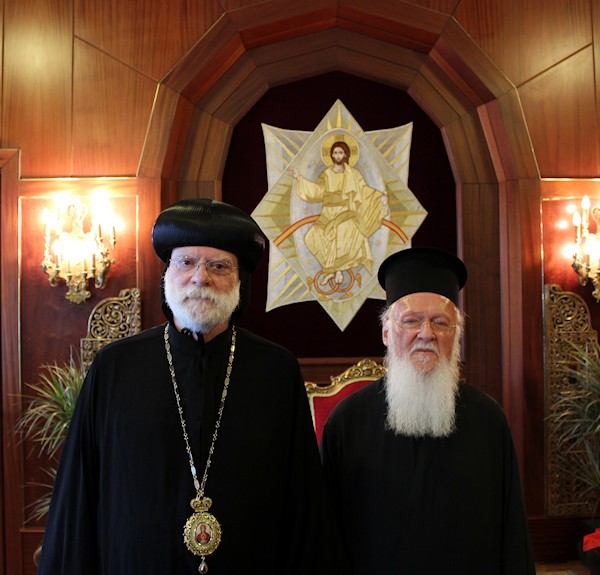 Oecumenical Patriarch receives Abba Seraphim at the Phanar